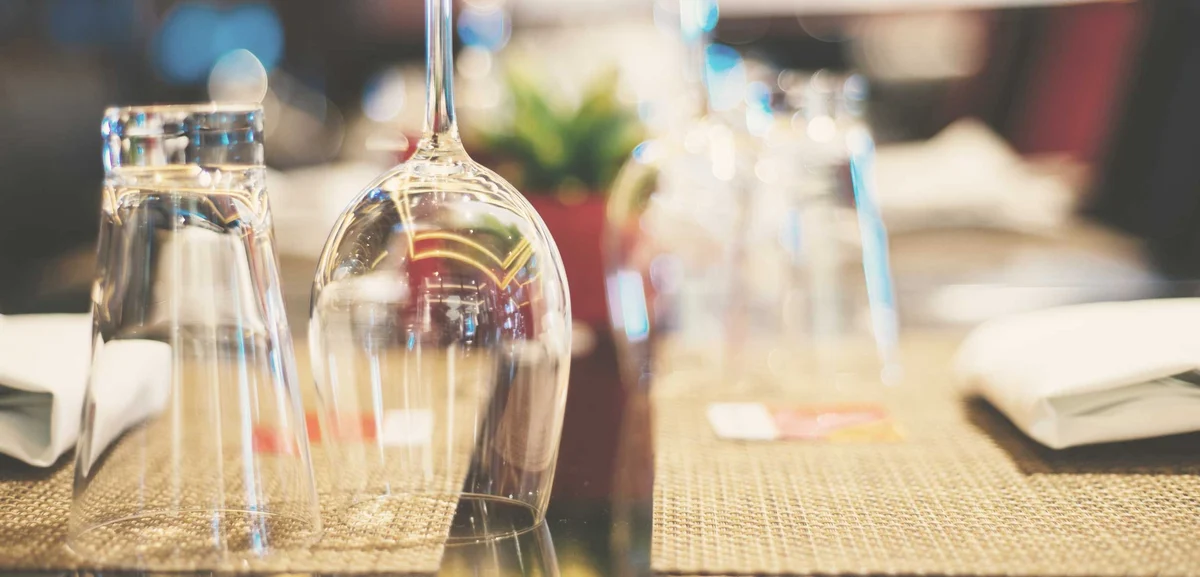 Gedeckter Tisch im Ristorante Linde